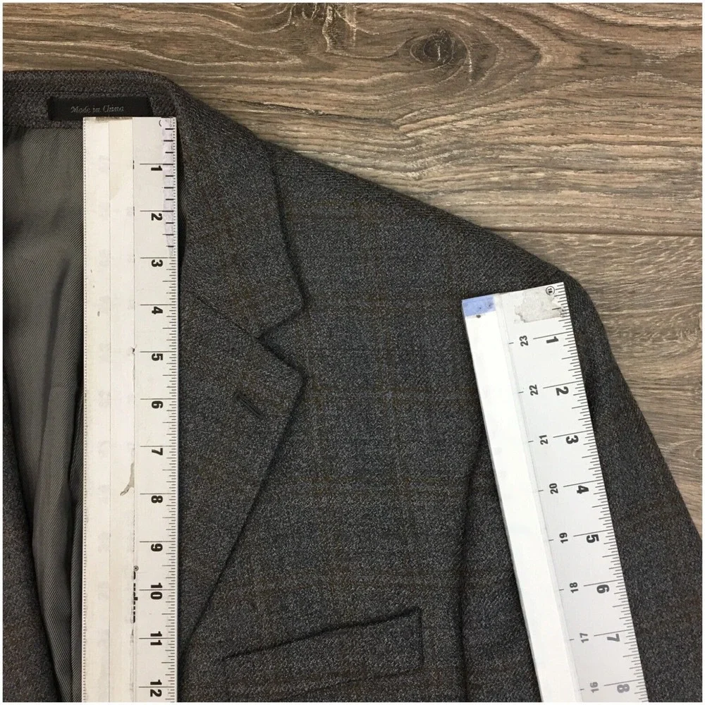 MICHAEL KORS Mens Blazer Sport Coat‎ Casual Jacket Size 44R Gray Wool Suit